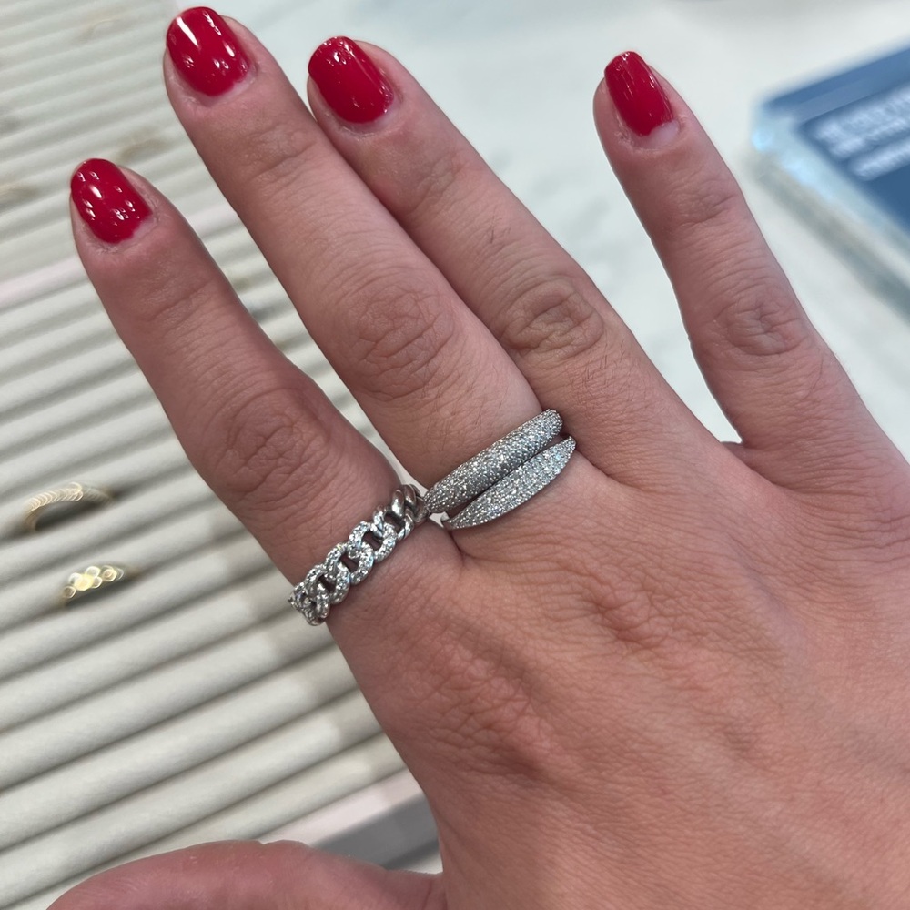 David Yurman diamond cable ring